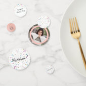 Rosa und Aqua Glitzer Confetti Konfetti (Gruppe)