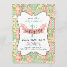 Rosa und Aqua Hot Air Ballons Geburtstagsparty