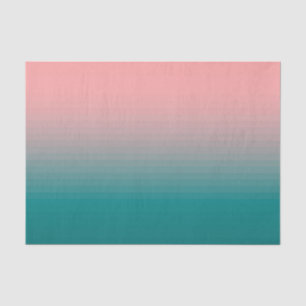 rosa und Aquamarin Seidenpapier