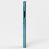 Rosa und aquamarine Aquarellblumen personalisiert Case-Mate iPhone Hülle (Hinten/Rechts)