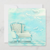 Rosa und Aquamarine Blue African American Baby Dus Einladung (Rückseite)