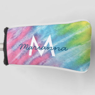 Rosa und Aquamarine Girly-Gefärbte Krawatte Mit M Golf Headcover