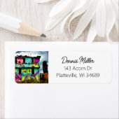 Rosa und Aquamarine Graffiti Kunst | Abandred Hous (Insitu)