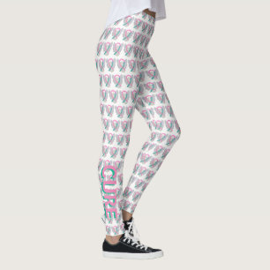 Rosa und Aquamarine Leggings zur Sensibilisierung 