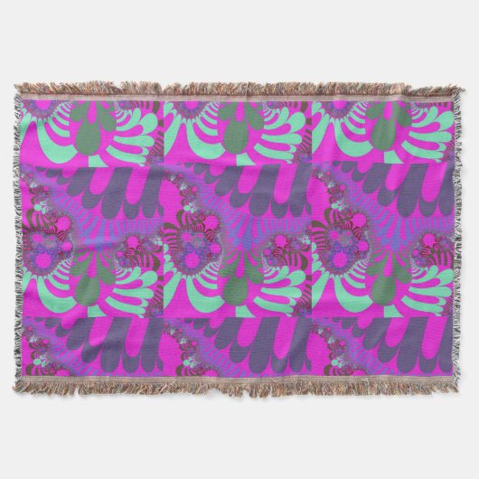 Rosa und Aquamarine Mod Decke (Vorderseite)