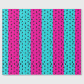 Rosa und Aquamarine Paarbildung Geschenkpapier (Flach)