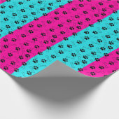 Rosa und Aquamarine Paarbildung Geschenkpapier (Ecke)