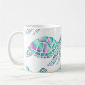 Rosa und Aquamarine Tasse (Links)