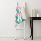 Rosa und Aquamarine Weihnachtsbäume Sherpadecke (Beispiel)