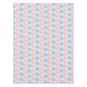 Rosa und aquamarines ethnisches Elefant-Muster Tischdecke (Vorderseite)