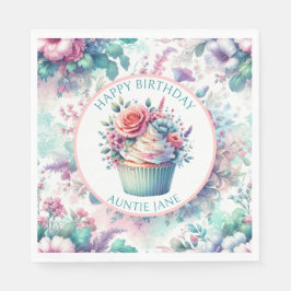 Rosa und Aquamarines Shabby Chic Party Serviette