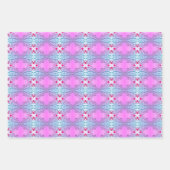 Rosa und Aquamarines Wrapping Paper Flat Sheet Set Geschenkpapier Set (Vorderseite 2)