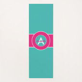 Rosa und aquamarines yogamatte (Vorderseite)