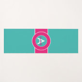 Rosa und aquamarines yogamatte (Vorderseite (Horizontal))