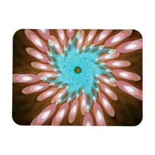 Rosa und Baby Blue Swirling Out of Kontrolle Magnet