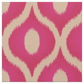 Rosa und beige Ikat-Dekoration Stoff (Nahaufnahme)