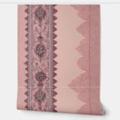 Rosa und beige Muster KI Kunst Tapete (Abrollen)