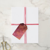 Rosa und Bernstein Wolkeneffekt  Geschenkanhänger (Mit Garn)