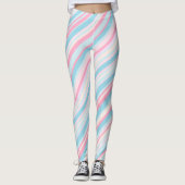 Rosa und blassblaue Leggings (Vorderseite)