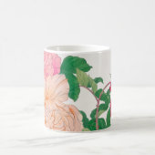 Rosa und blassorange Rose Blume Kaffeetasse (Mittel)
