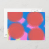 Rosa und Blau 56789 abstrakte Kunst Postkarte (Vorne/Hinten)