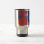 Rosa und Blau 56789 abstrakte Kunst Reisebecher (Mittel)