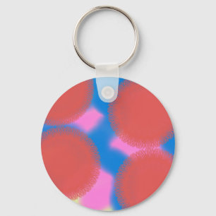 Rosa und Blau 56789 abstrakte Kunst Schlüsselanhänger