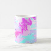 rosa und blau, Abstrakt Kaffeetasse (Mittel)