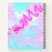 rosa und blau, Abstrakt Notizblock (Rückseite)