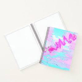 rosa und blau, Abstrakt Notizblock