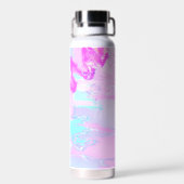 rosa und blau, Abstrakt Trinkflasche (Rückseite)