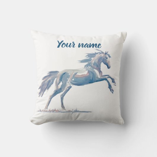 Rosa und Blau der Aquakultur Kissen (Vorderseite)