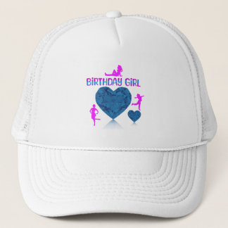 Rosa und blau gebürtiger Hut Truckerkappe
