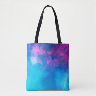 Rosa und Blau gefärbter Rauch Zazzle_Growshop. Tasche
