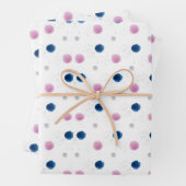 Rosa und blau geschenkpapier set (Beispiel)