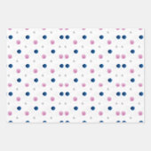 Rosa und blau geschenkpapier set (Vorderseite)