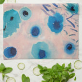 Rosa und blau gestaltetes Küchentuch (Gefaltet)