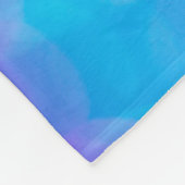 Rosa und blau gestreifte Textilien Fleecedecke (Ecke)