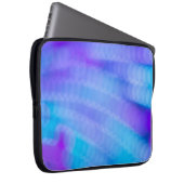 Rosa und blau gestreifte Textilien Laptopschutzhülle (Vorne Rechts)