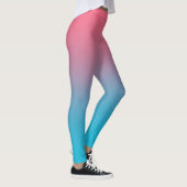 Rosa und blau glänzende Leggings (Rechts)