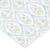 Rosa und Blau Grandmillennial Tischdecke (Schrägansicht)