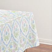 Rosa und Blau Grandmillennial Tischdecke (Beispiel)