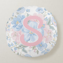 Rosa und blau grandmillenniale reversible Monogram