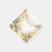 Rosa und Blau Hochzeitsshower auf der Wiese Serviette (Ecke)