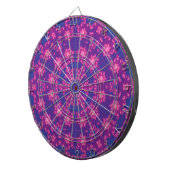 Rosa und Blau Kaleidoskop Gradient Dartscheibe (Vorderseite rechts)