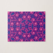 Rosa und Blau Kaleidoskop Gradient Puzzle (Horizontal)