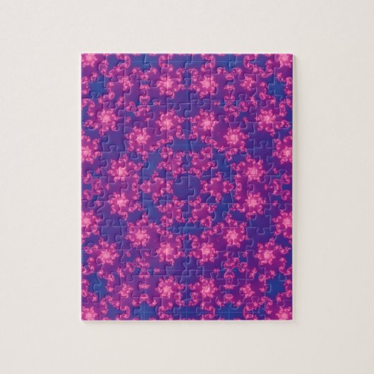 Rosa und Blau Kaleidoskop Gradient Puzzle (Vertikal)