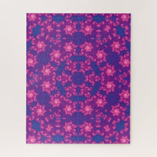 Rosa und Blau Kaleidoskop Gradient Puzzle