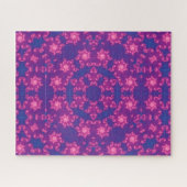 Rosa und Blau Kaleidoskop Gradient Puzzle (Horizontal)