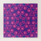 Rosa und Blau Kaleidoskop Gradient Puzzle (Horizontal)